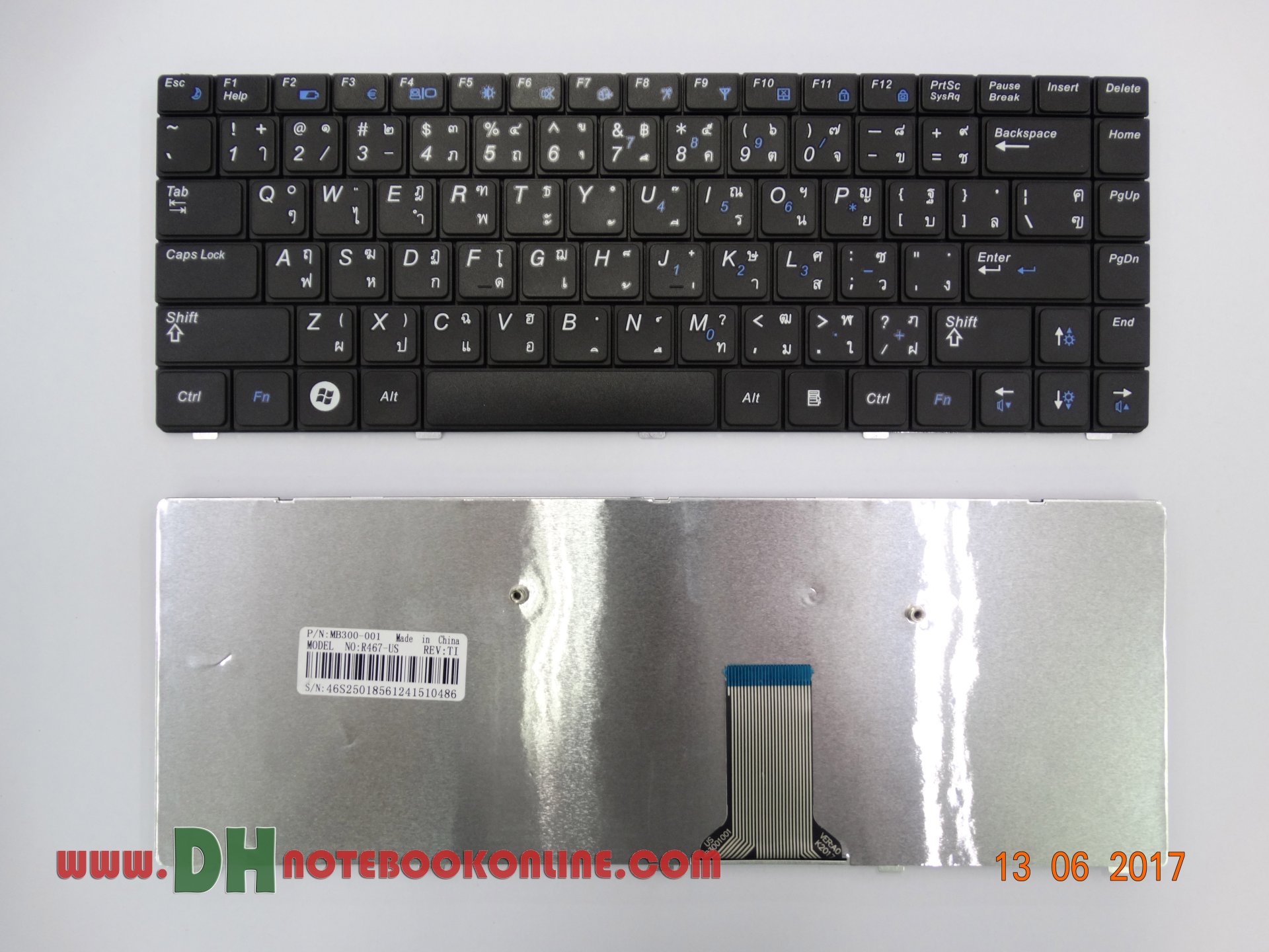 แป้นพิมพ์ คีย์บอร์ดโน๊ตบุ๊ค Samsung R428 P469 R439 R418 R420 R423 R425 ...