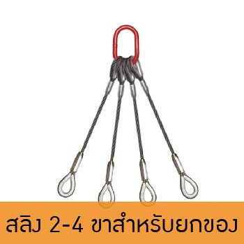 สลิง 2-4 ขาสำหรับยกของ