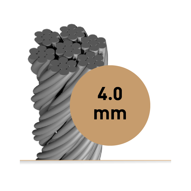 เคเบิลสลิง 4.0 mm