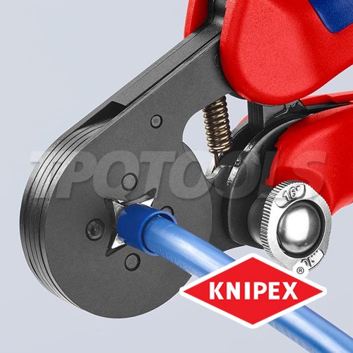 975304 KNIPEX 975304 คีมย้ำสลิป ขนาดย้ำได้ 0.08-10-16 SQMM. ความยาวทั้งตัว 180 ...