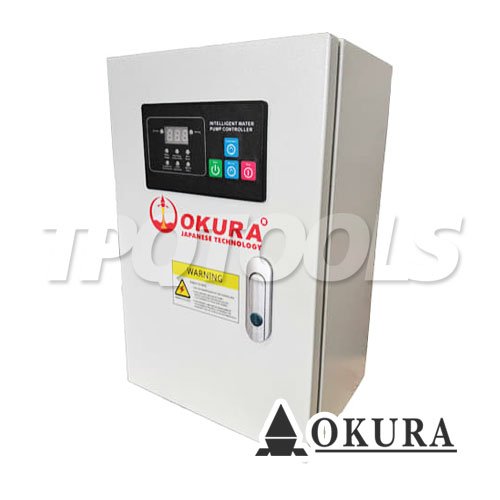 BS-PC-3P40 ตู้คอนโทรล ปั๊มน้ำ ปั๊มแช่ 380V 5.5HP 4000W 12A ไฟ 380V "OKURA"