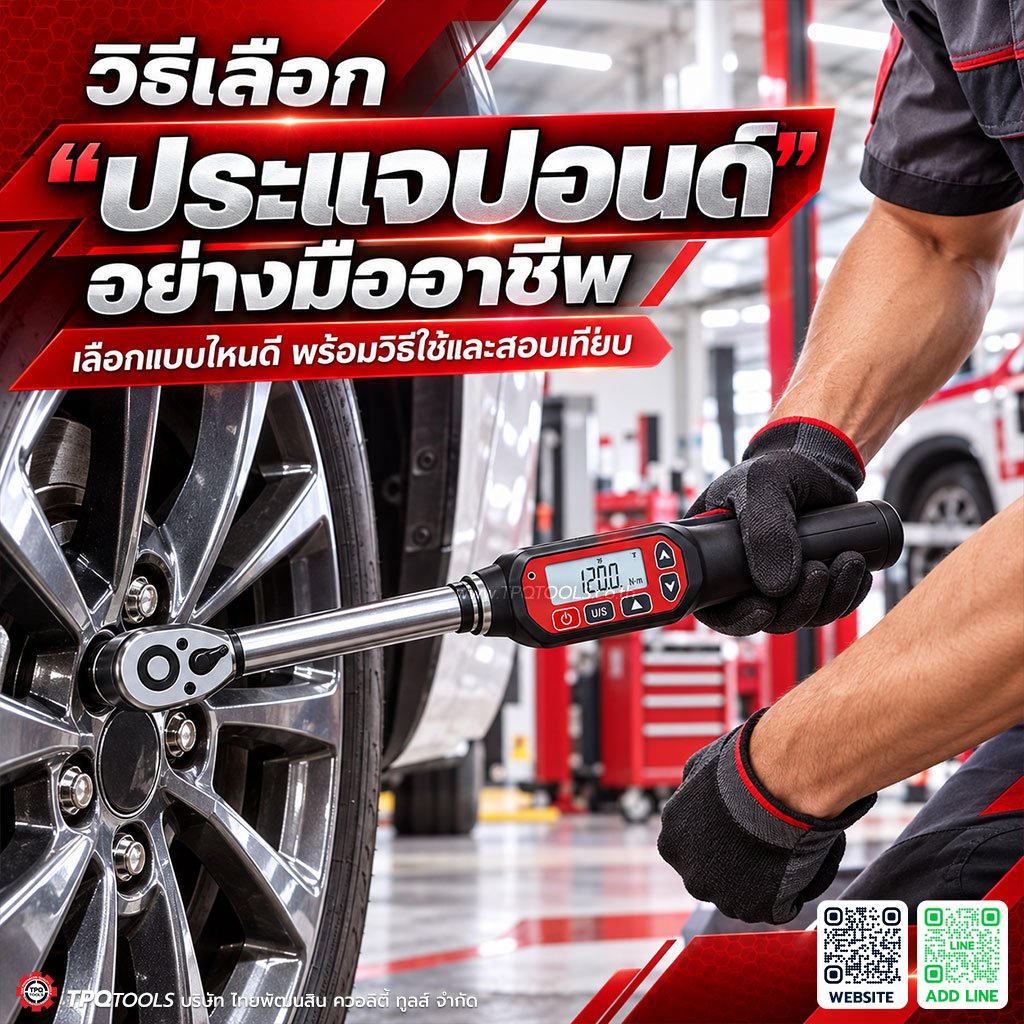 ประแจปอนด์คืออะไร? วิธีเลือก ใช้งาน และสอบเทียบให้ถูกต้อง