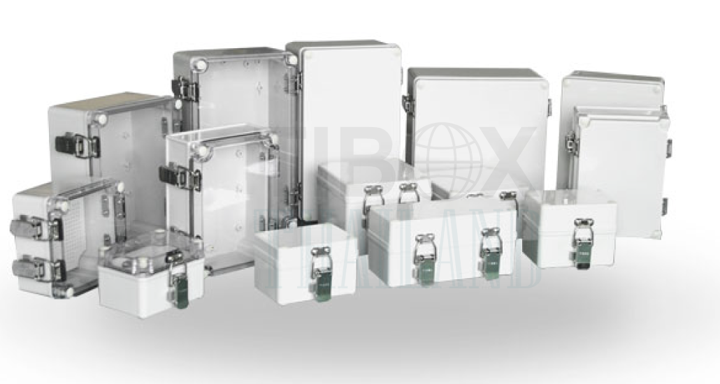 TJ Series Tibox Plastic Enclosure (Stainless Steel Hinge & Latch Type