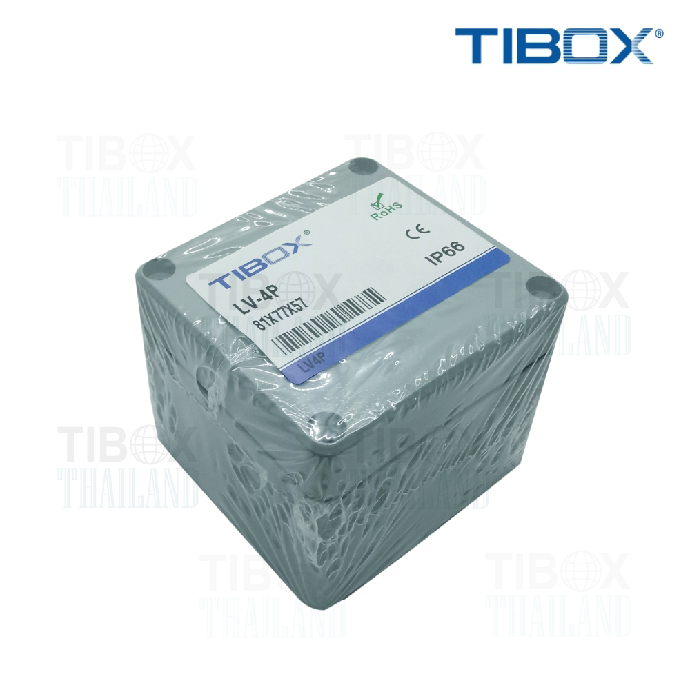 TIBOX LV4P กล่องเทอร์มินอลอลูมิเนียมกันน้ำ IP66/67 Aluminium Terminal