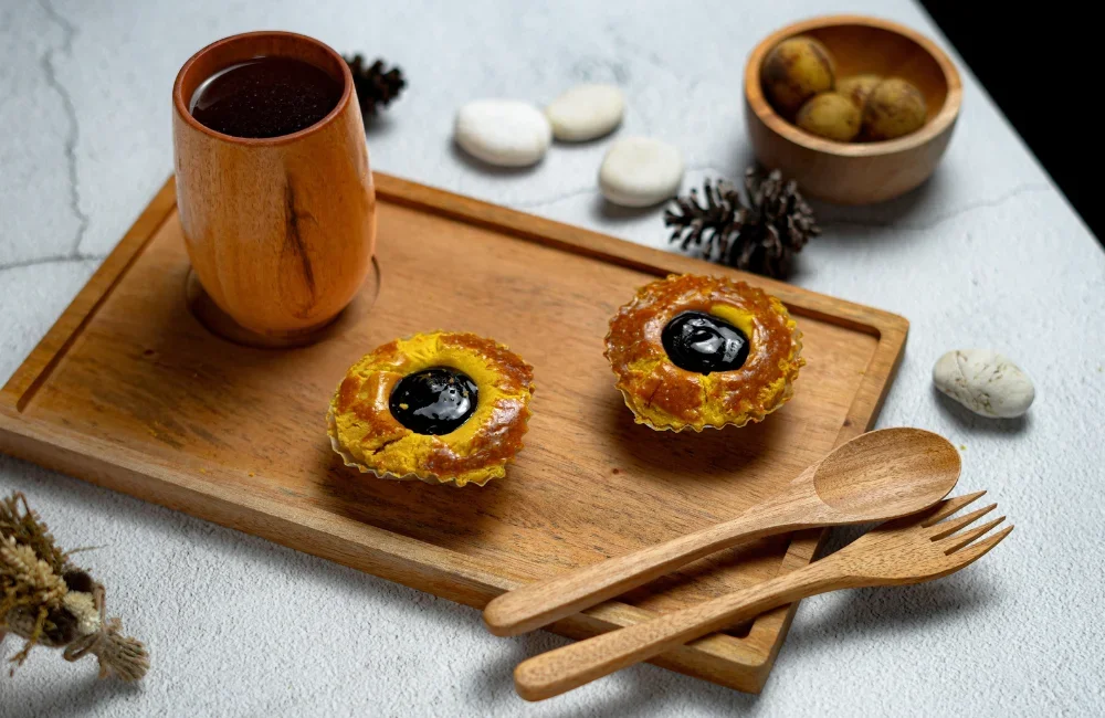 แจกสูตรทาร์ตไข่บลูเบอรี่ (Blueberry Egg Tart) สไตล์โฮมเมด