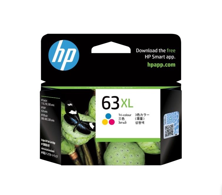 HP 63XL High Yield Tri-color Original Ink Cartridge 3 สี