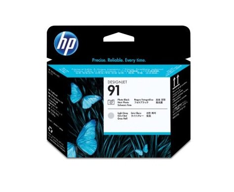 HP 91 Photo Black and Lt Gray Printhead