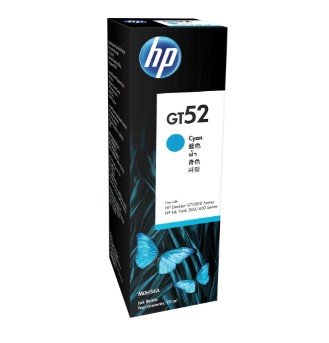 HP GT52 70-ml Cyan Original Ink Bottle - (M0H54AA) สีฟ้า