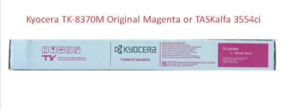 TK-8370M Kyocera forTASKalfa 3554ci / Magenta   ปริมาณการพิมพ์ : 20,000 แผ่น/ตลับ