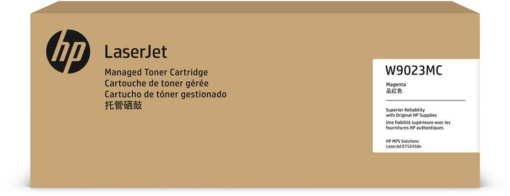 HP W9023MC Magenta Managed LaserJet Toner Cartridge หมึกพิมพ์เลเซอร์เอชพี รับประกันศูนย์บริการของแท้แน่นอน