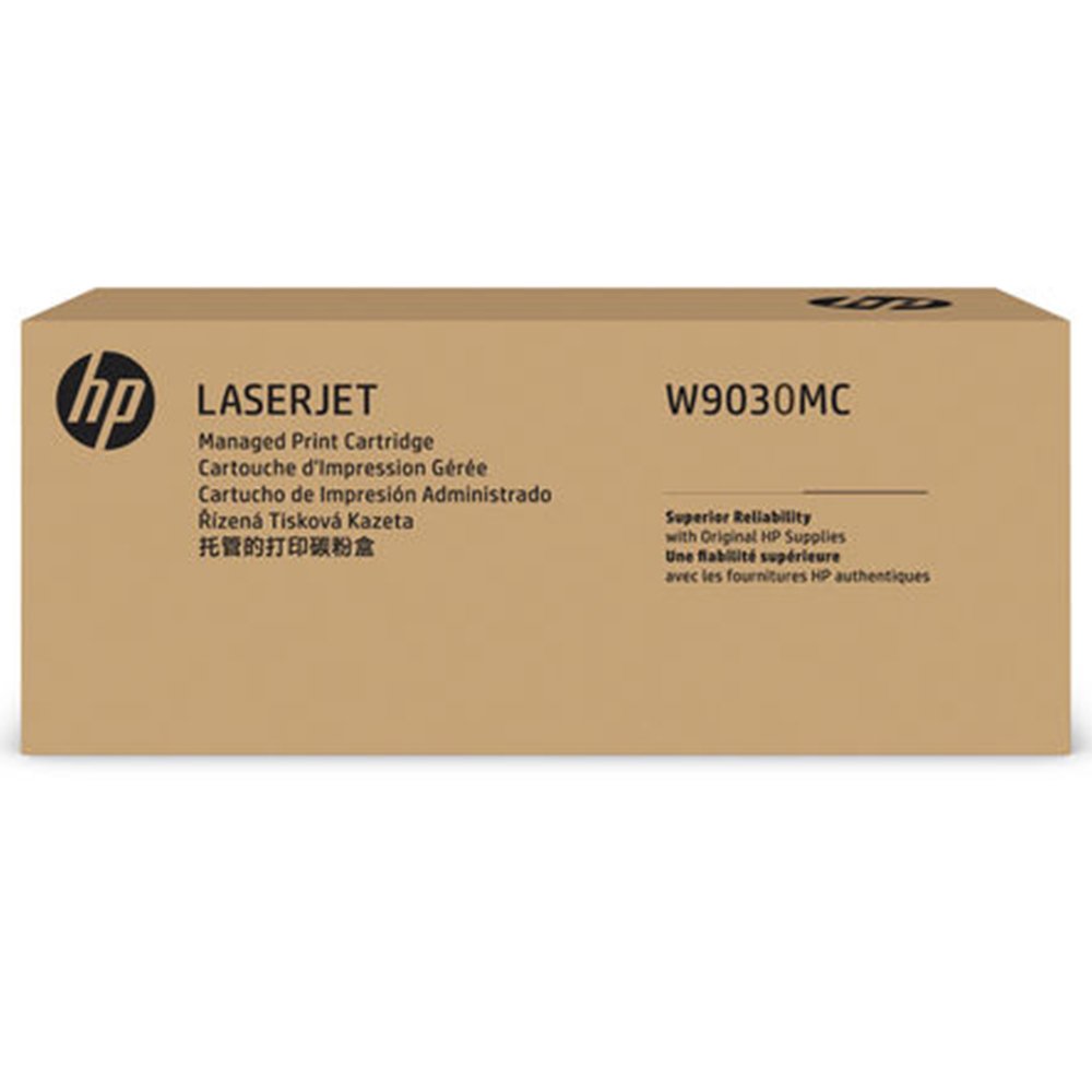 HP W9030MC Black Managed LaserJet Toner Cartridge หมึกพิมพ์เลเซอร์เอชพี รับประกันศูนย์บริการของแท้แน่นอน