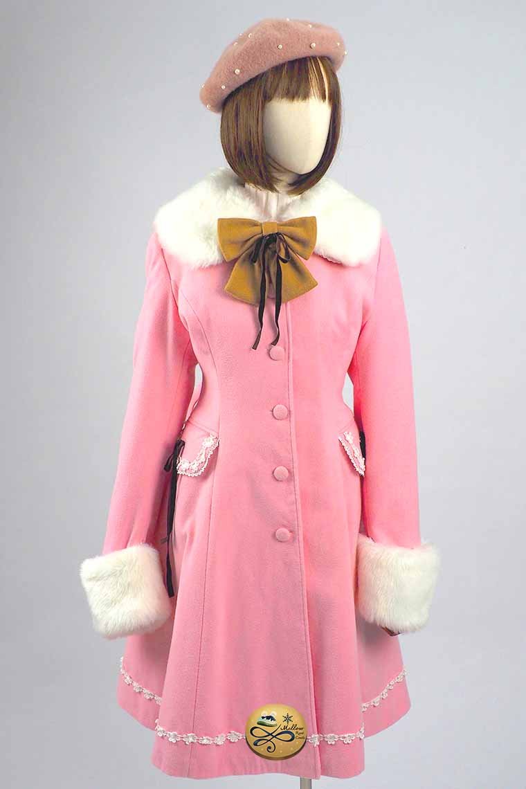 เช่าเสื้อโค้ทผู้หญิง รุ่น  Geranium Pink Princess Sweet Lolita Coat 0906GCL469FAPKXL1