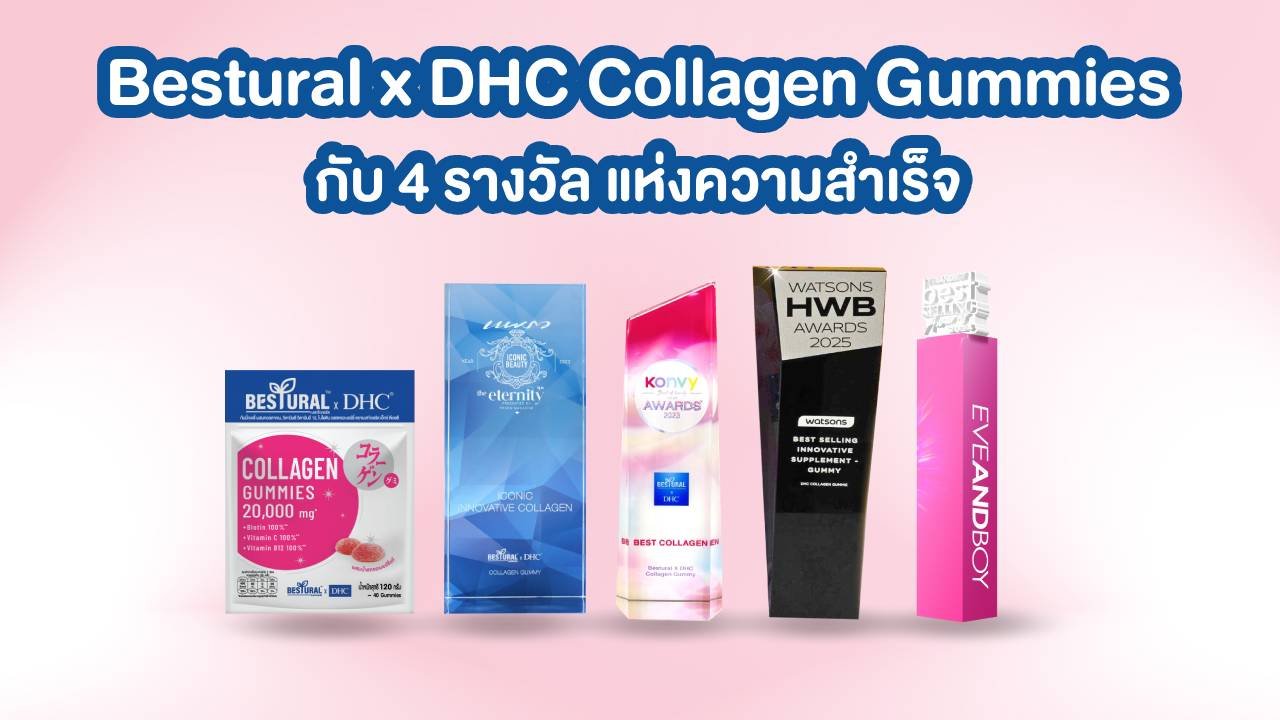 Bestural x DHC Collagen Gummies: 4 Prestigious Awards from 2023 to 2025