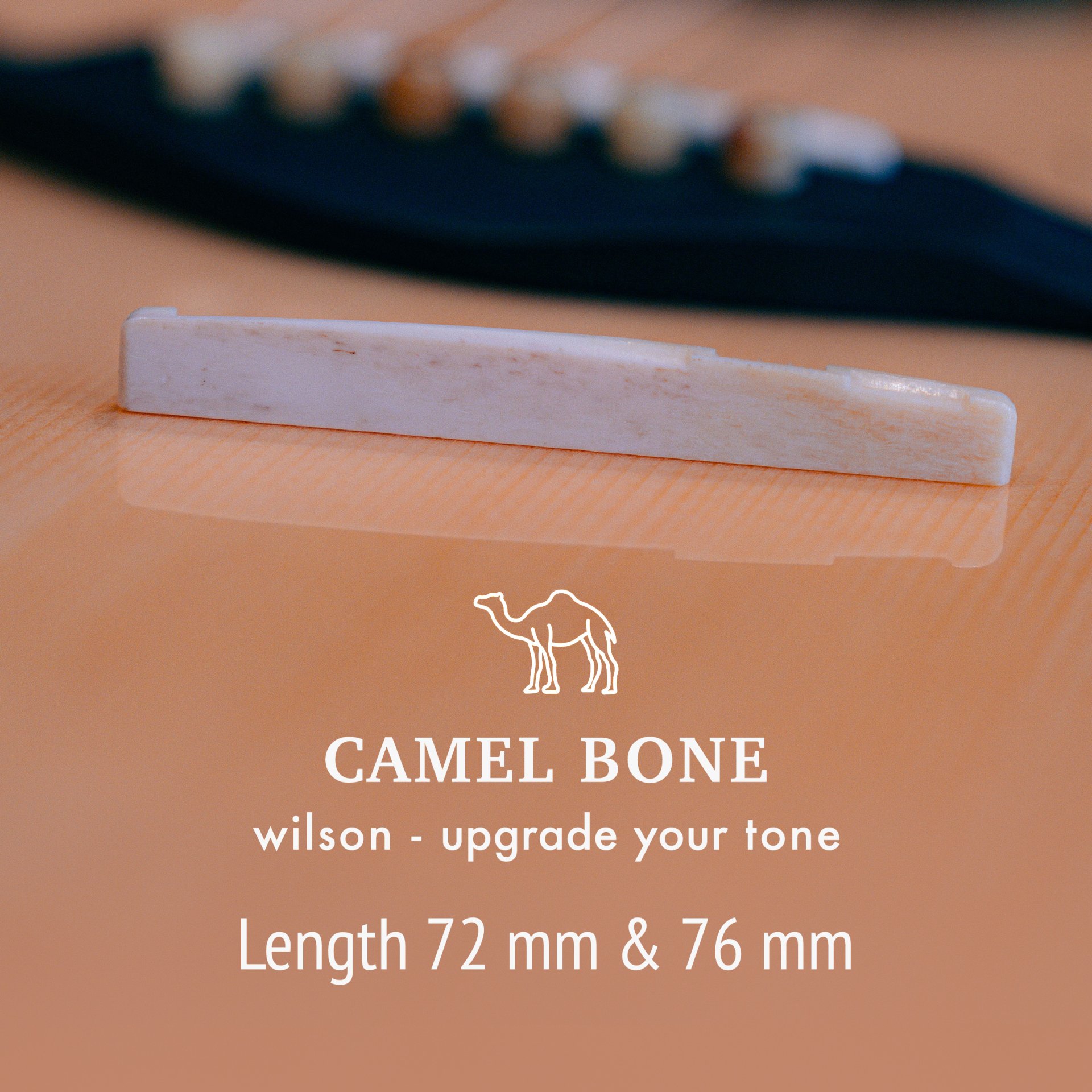 Genuine Camel Bone BLANK Piece 80X12X1.5mm for Guitar Bass Saddle Nut Repair Genuine Camel Bone BLANK Piece 80X12X1.5mm for Guitar Bass Saddle Nut Repair