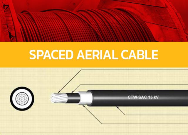 สายไฟ SAC 25 kV  Spaced aerial cable