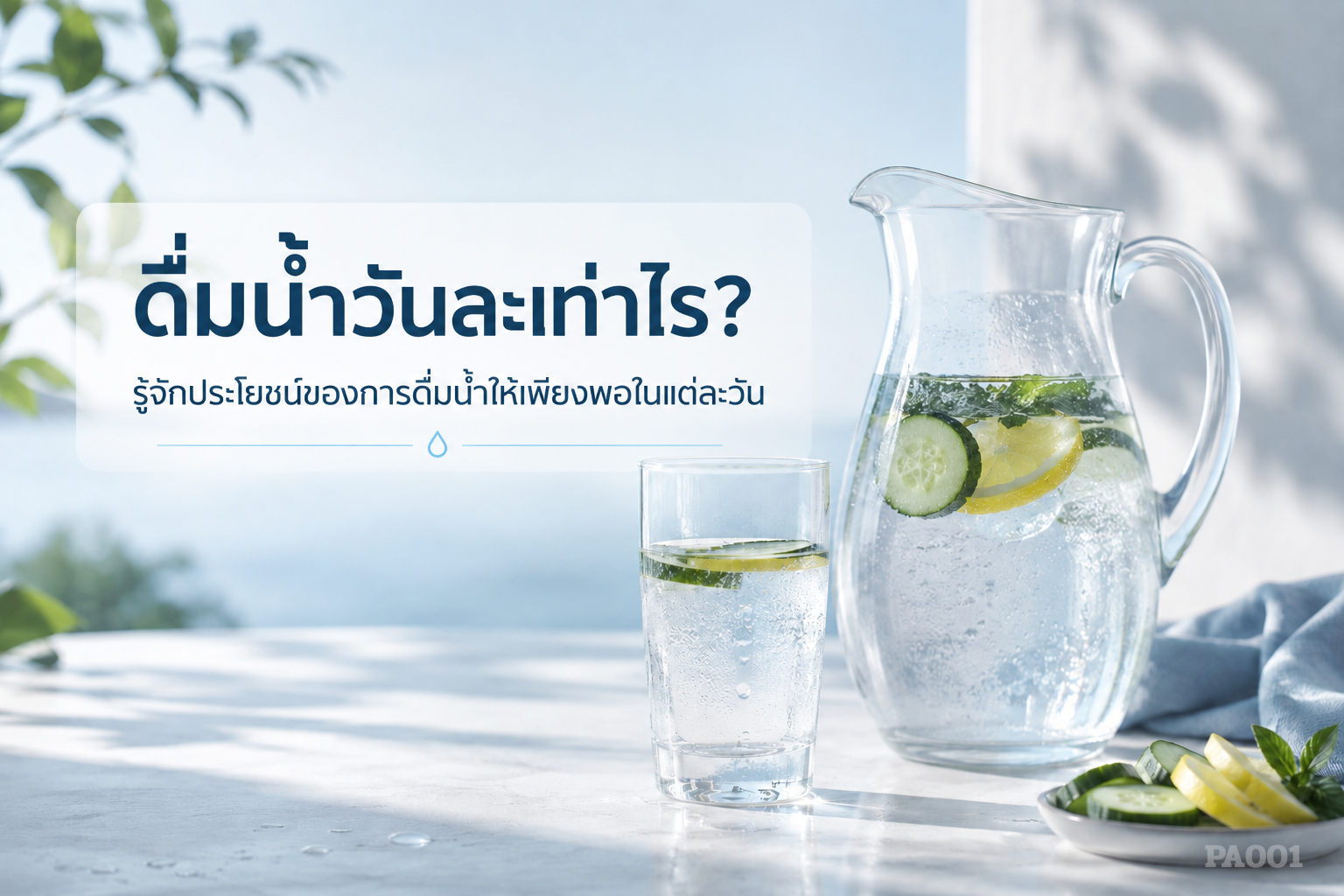 ควรดื่มน้ำวันละเท่าไร? 