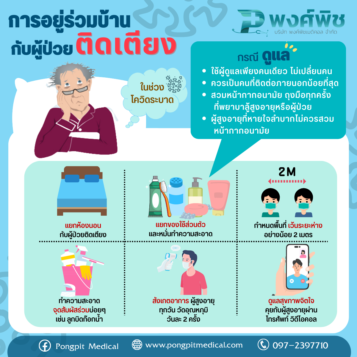 การอยู่ร่วมบ้านกับผู้ป่วยติดเตียง การอยู่ร่วมบ้านกับผู้ป่วยติดเตียง