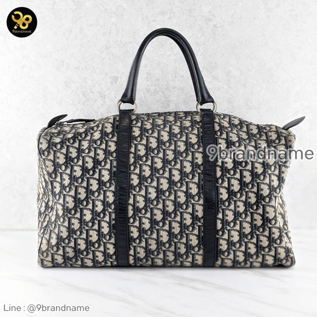Christian Dior Vintage Boston Bag Deep Blue