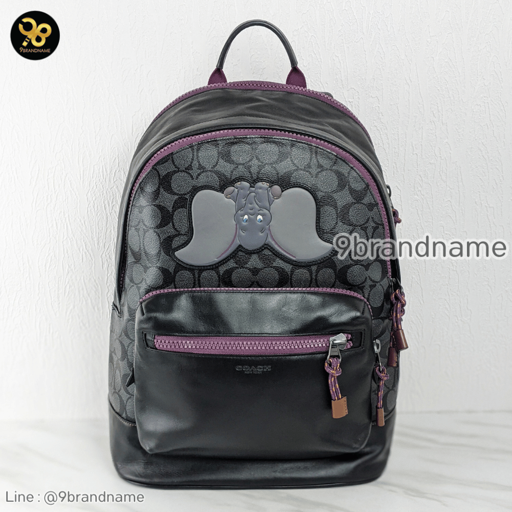 Coach Disney x Coach West Backpack in Signature Canvas with Dumbo