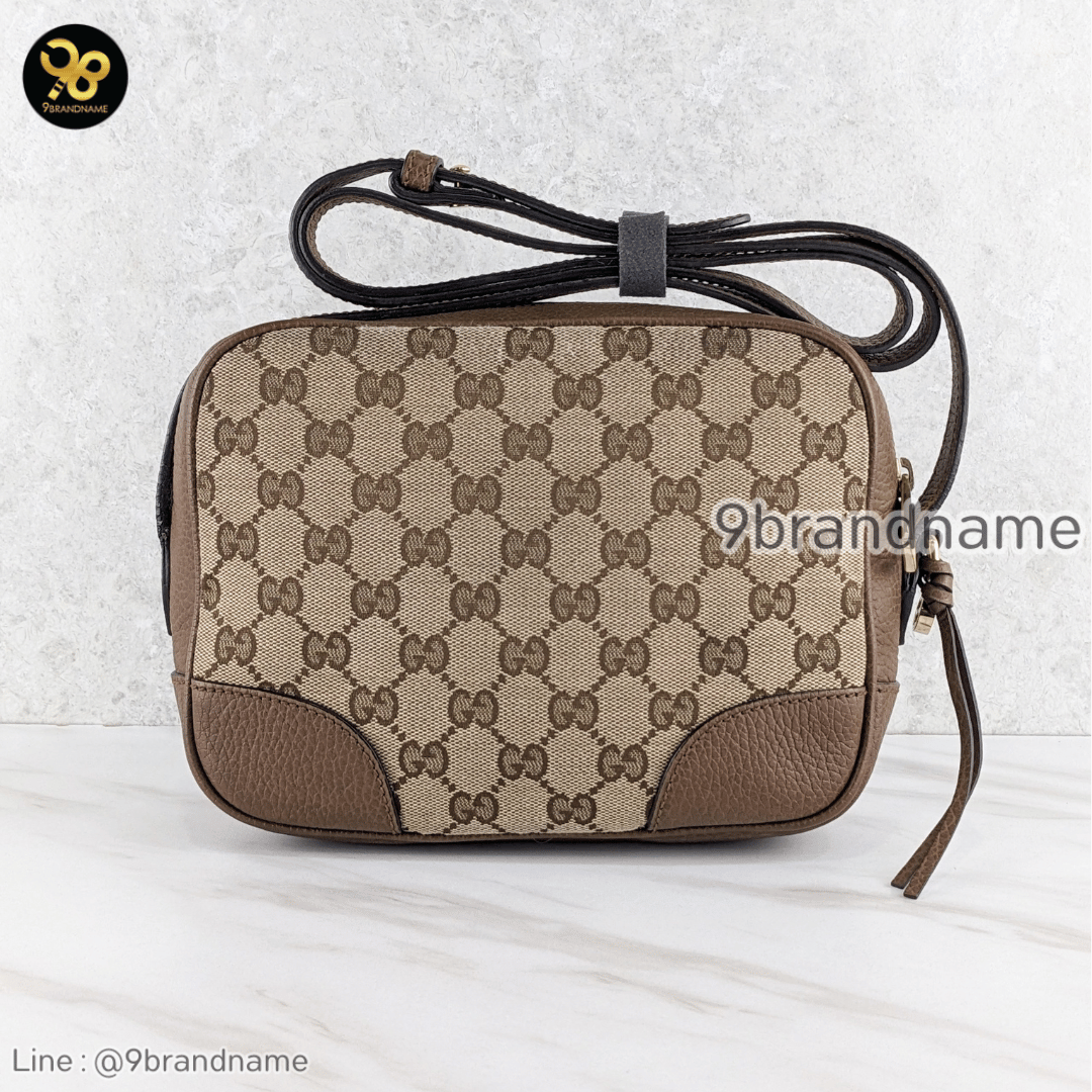 Gucci Bree GG Canvas Camera Crossbody Bag Beige 449413