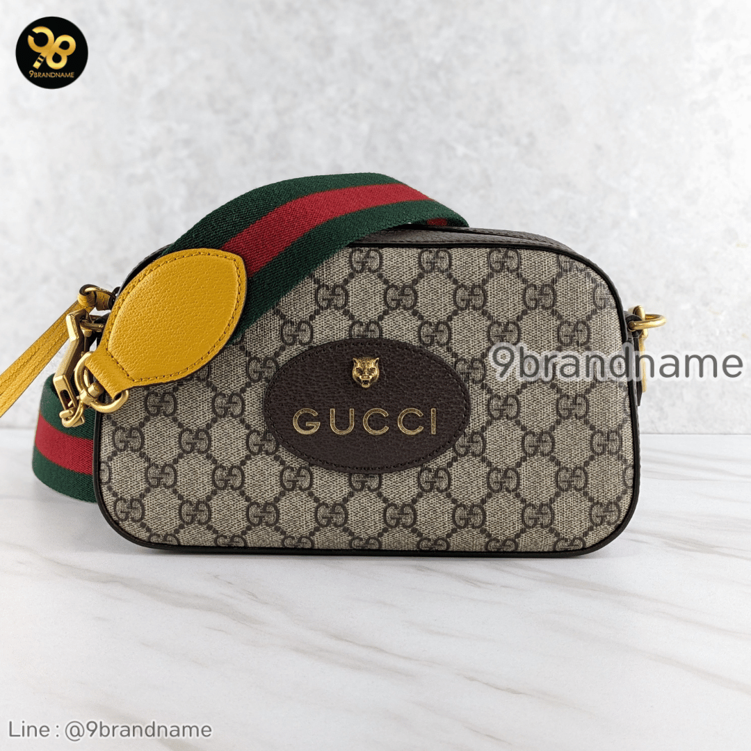 Unused Gucci Neo Vintage GG Supreme Canvas Messenger Bag Beige 476466