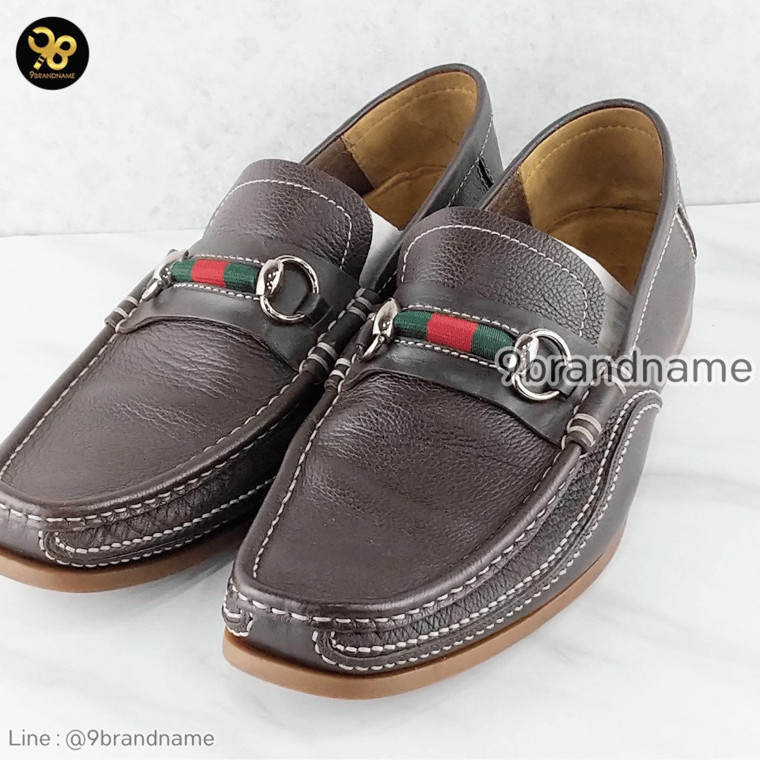 Gucci Bit loafer 154021 cowhide calf sherry line slip-on Calf