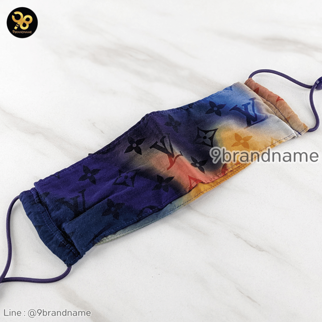 Louis Vuitton Mask Pouch Bandana Monogram Tie-Dye M77039