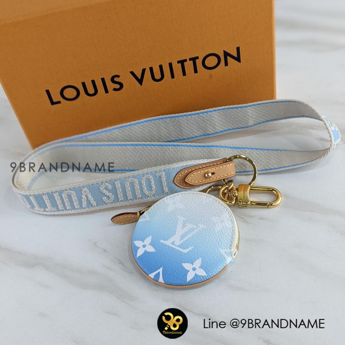 Louis Vuitton Multi Pochette Lanyard Key Holder By The Pool Monogram Giant Blue