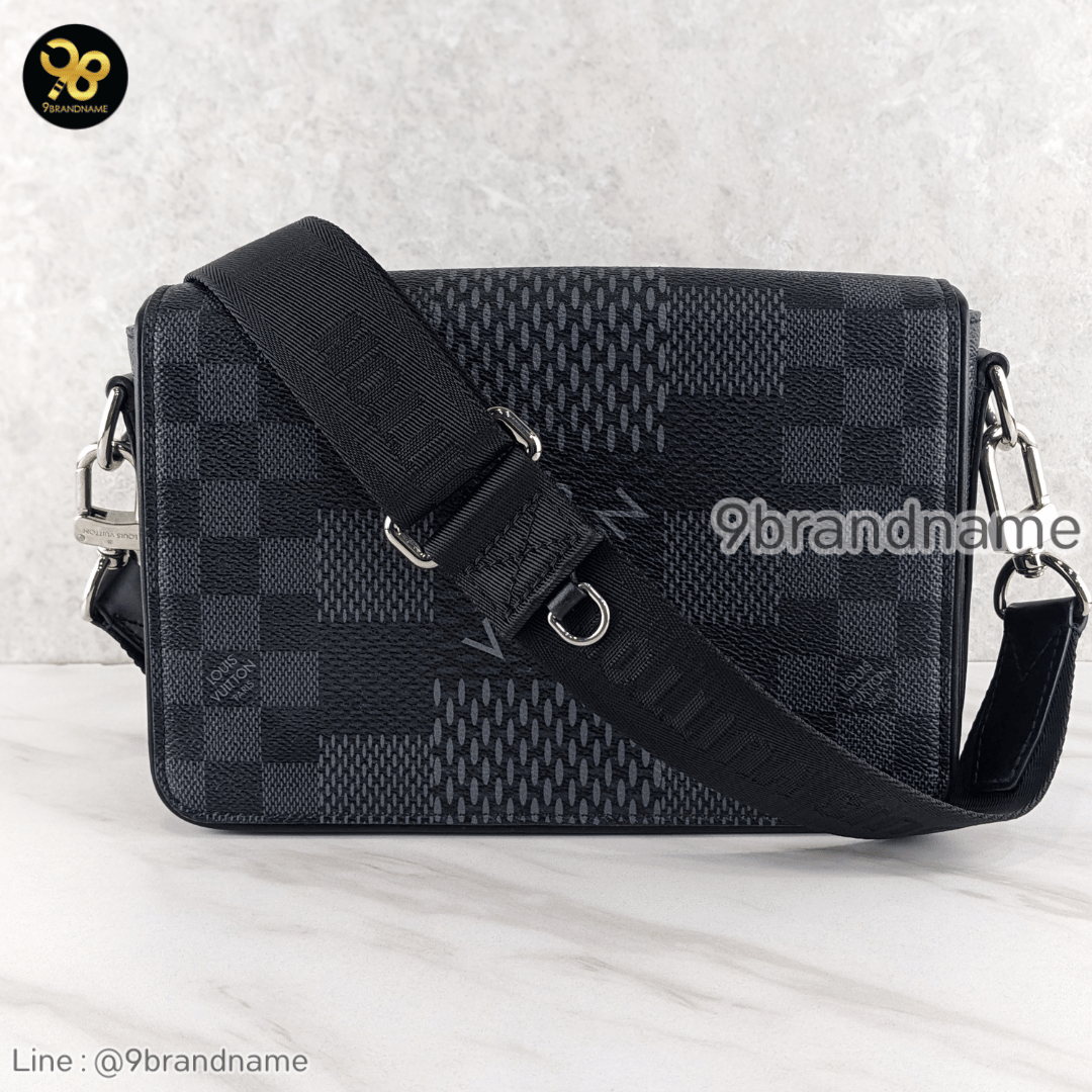 Louis Vuitton N50013 Damier Graphite 3D Canvas Studio Messenger