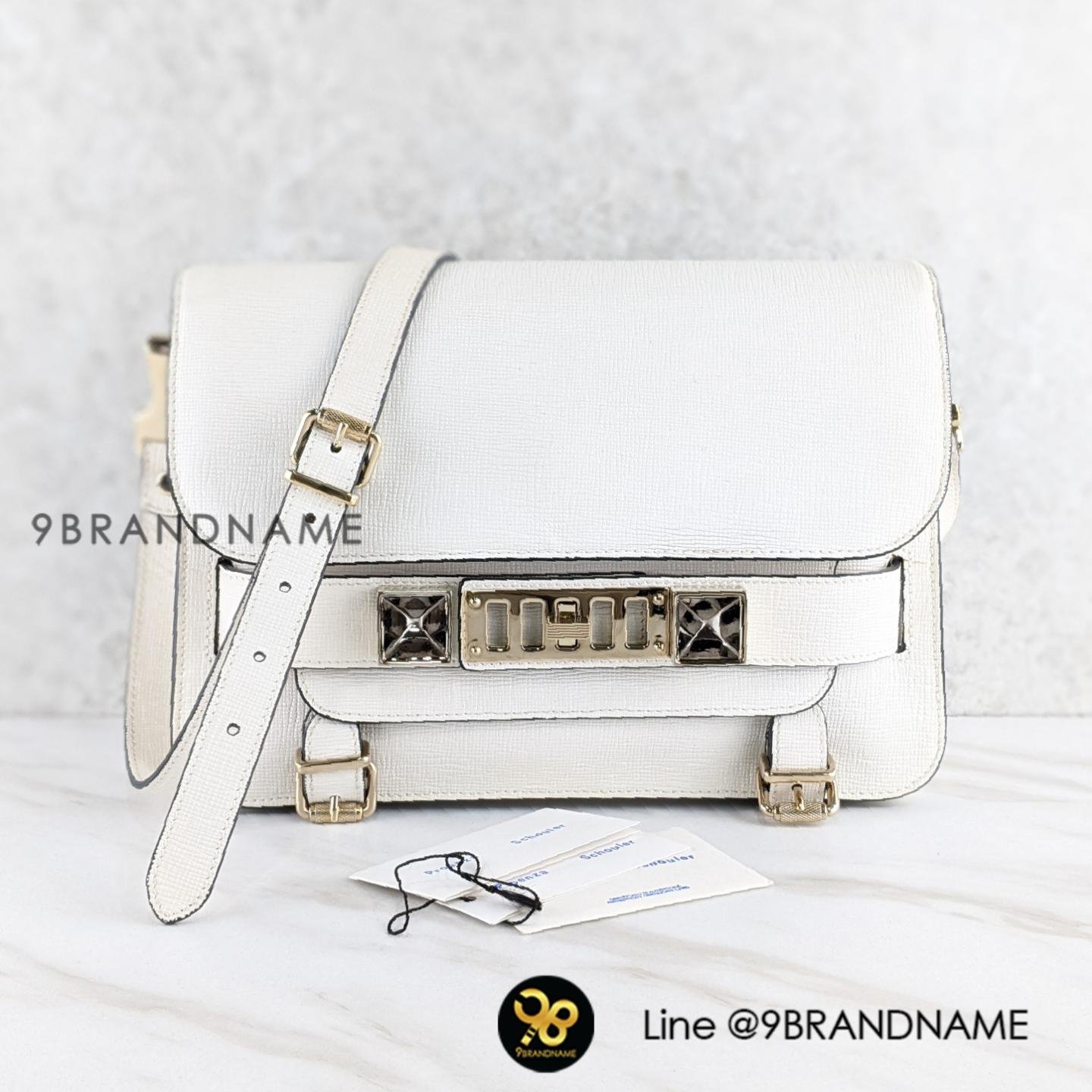 Proenza Schouler New Linosa PS11 Classic Shoulder Bag White