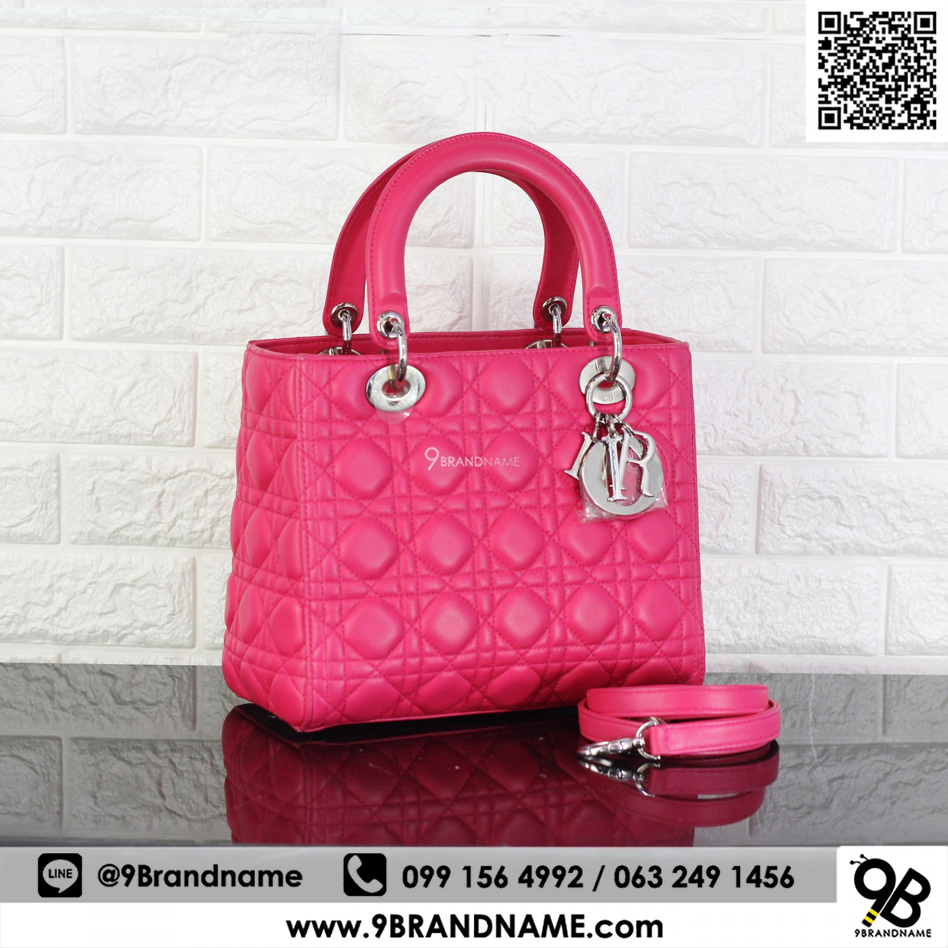 Lady Dior Size 10 Lamp  Rose Sorbert SHW