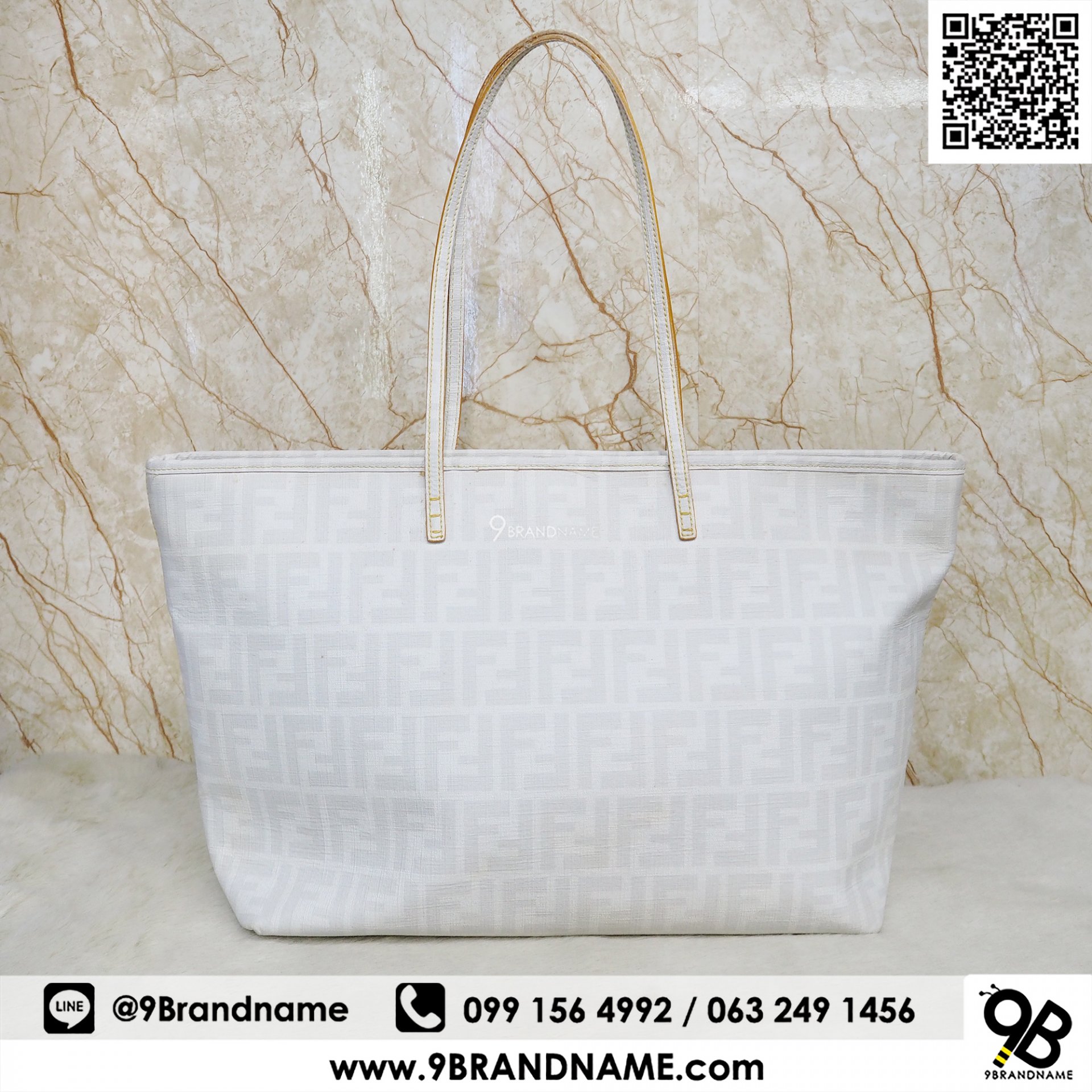 Fendi coated canvas tote clearance