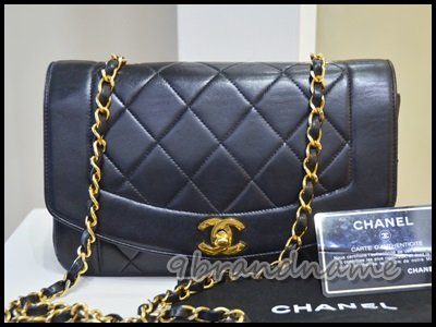 Chanel Vintage Black Lambskin GHW 9
