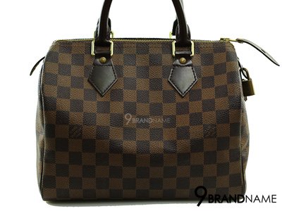 Louis Vuitton Speedy 25 Damier Ebane Canvas -  Used Authentic Bag กระเป๋าหลุยวิตตอง สปีดี้25 ดามิเย่ ของแท้มือสองสภาพดีค่ะ