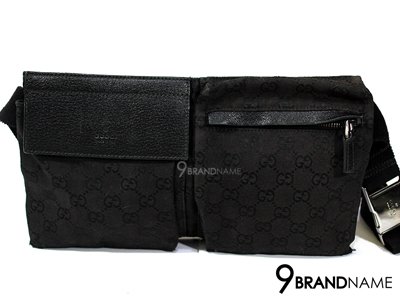 Gucci Belt Bag เบลแบค กระเป๋าคาดอก ลายผ้าโลโล้กุซซี่ สายสีดำ ของแท้มือสอง สภาพดีค่ะ