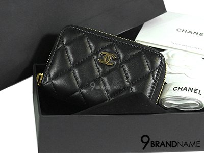 New Chanel Coin Purse Wallet Zip Lambskin Black GHW  - Authentic Bag กระเป๋าชาแนล ใบเล็ก สีดำ ใส่เหรียญ และ การ์ด หนังแกะ ซิปรอบ อะไหล่ทอง หนังป่องสวยมากค่า ของใหม่