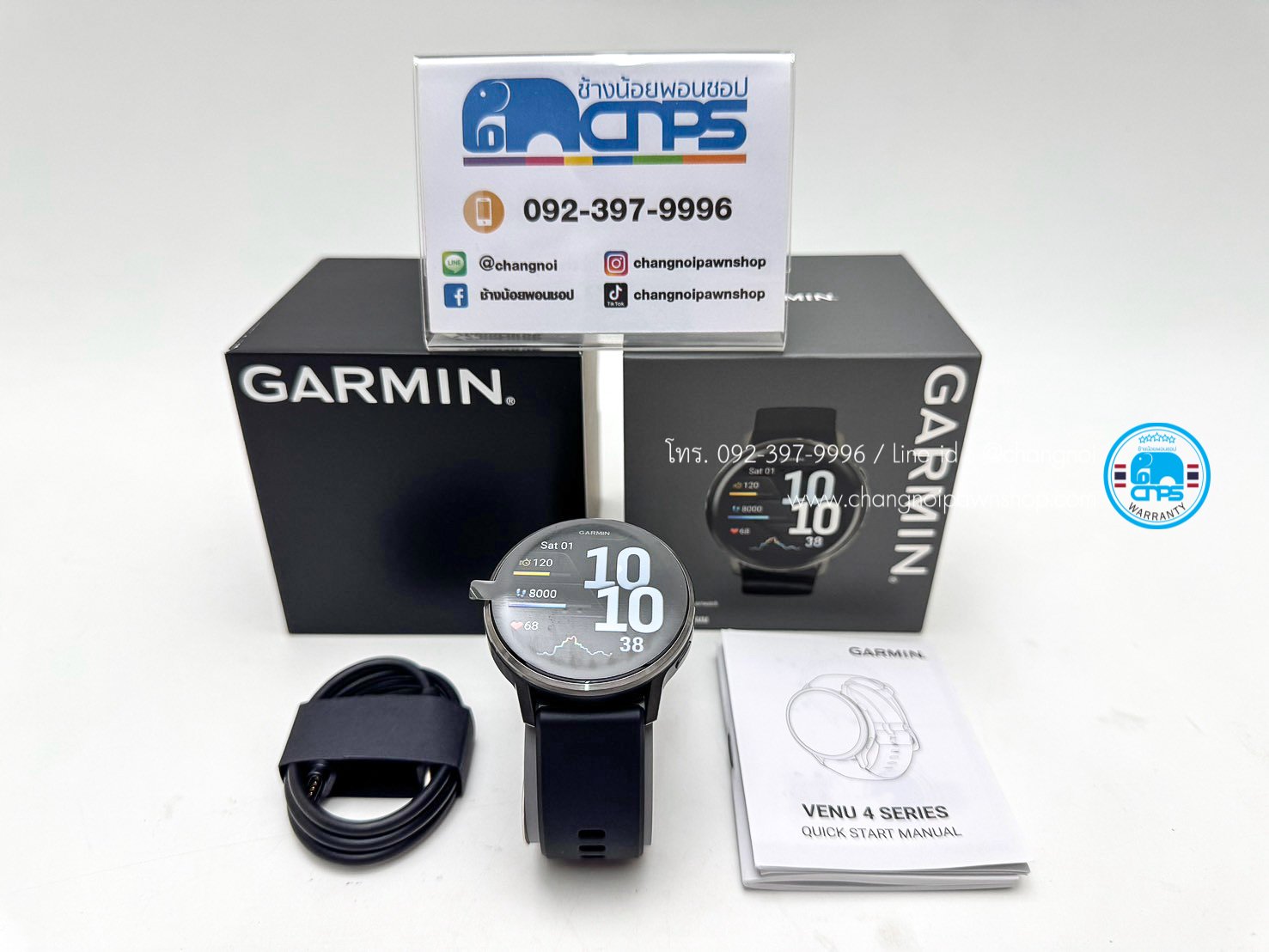 GARMIN VENU 4 SERIES 45MM SLATE BLACK สินค้าใหม่ (C2607003S7)
