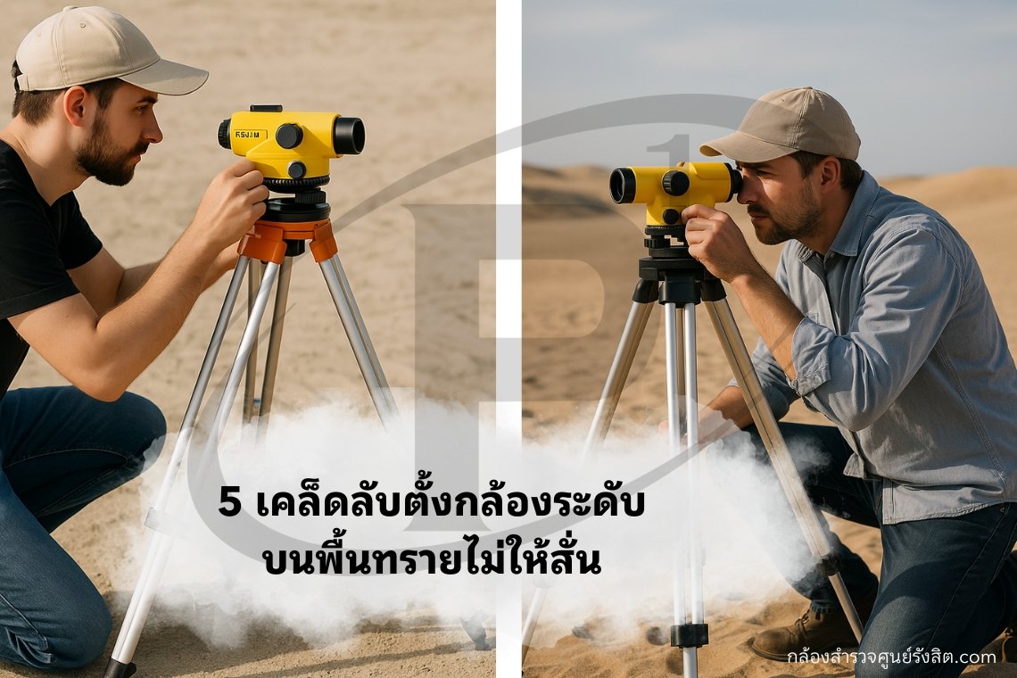 5 เคล็ดลับตั้งกล้องระดับบนพื้นทรายไม่ให้สั่น