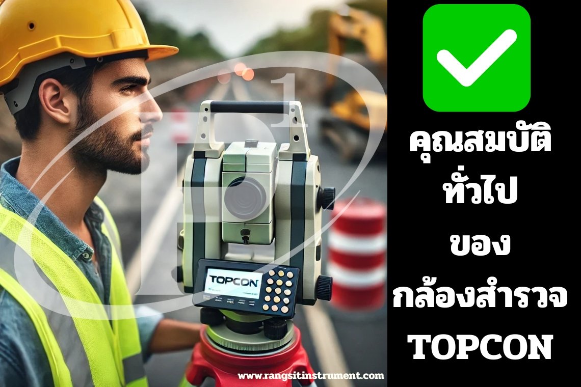คุณสมบัติทั่วไปของกล้องสำรวจ ยี่ห้อ TOPCON คุณสมบัติทั่วไปของกล้องสำรวจ ยี่ห้อ TOPCON