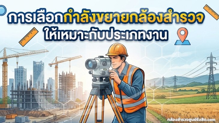 การเลือกกำลังขยายกล้องสำรวจให้เหมาะกับประเภทงาน