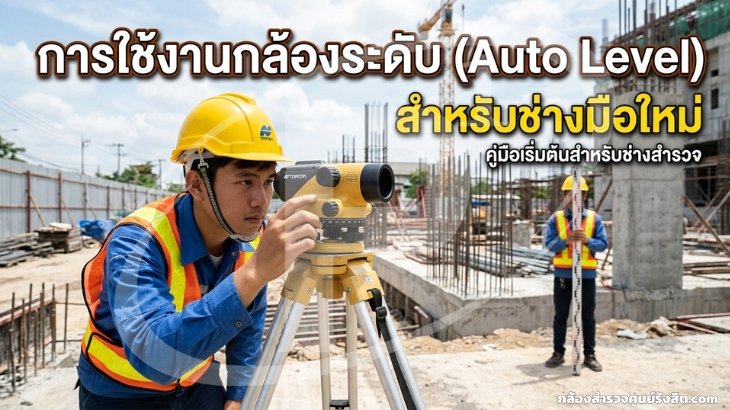 การใช้งานกล้องระดับ (Auto Level) สำหรับช่างมือใหม่