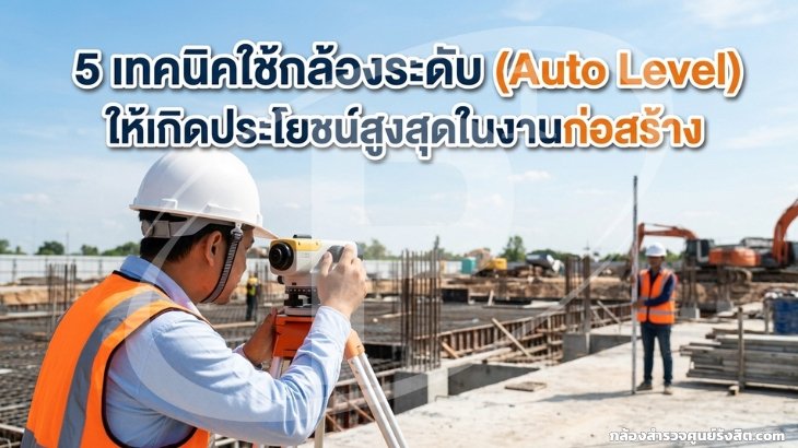 5 เทคนิคใช้กล้องระดับ (Auto Level) ให้เกิดประโยชน์สูงสุดในงานก่อสร้าง