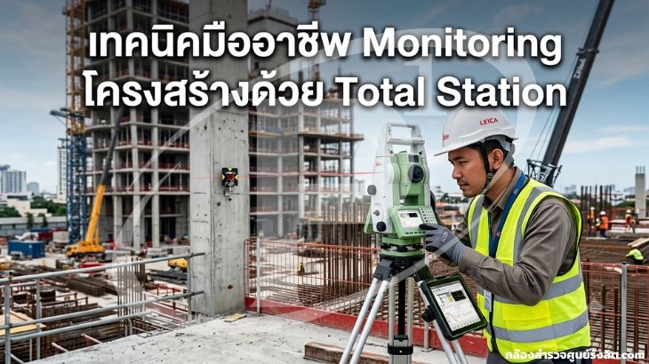 เทคนิคมืออาชีพ Monitoring โครงสร้างด้วย Total Station