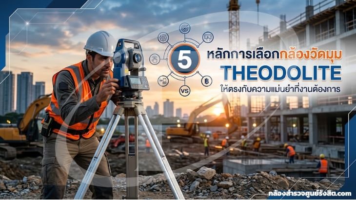 หลักการเลือกกล้องวัดมุม Theodolite ให้ตรงกับความแม่นยำที่งานต้องการ