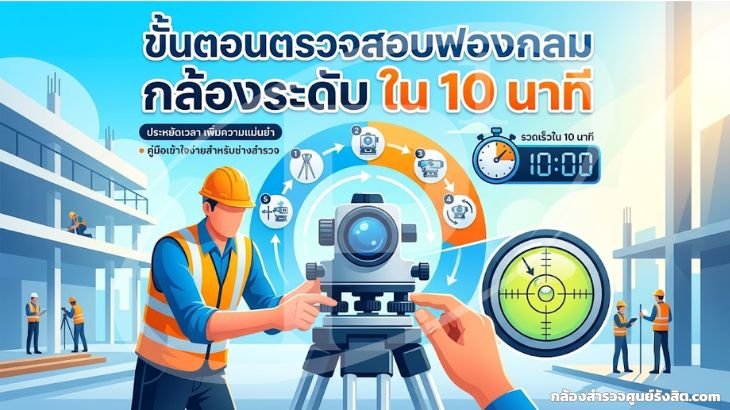 ขั้นตอนตรวจสอบฟองกลม (Circular Bubble) กล้องระดับ ใน 10 นาที