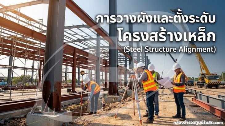 การวางผังและตั้งระดับโครงสร้างเหล็ก (Steel Structure Alignment)