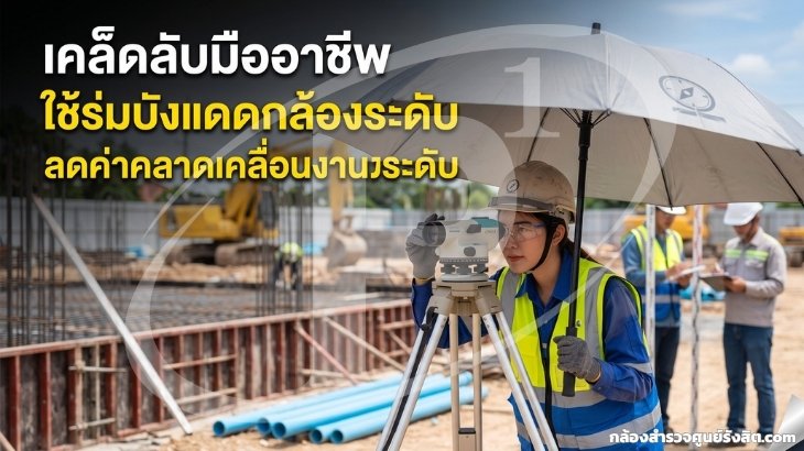เคล็ดลับมืออาชีพ ใช้ร่มบังแดดกล้องระดับ ลดค่าคลาดเคลื่อนงานระดับ