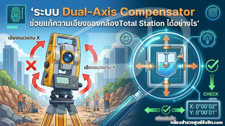 ระบบ Dual-Axis Compensator ช่วยแก้ความเอียงของกล้องได้อย่างไร