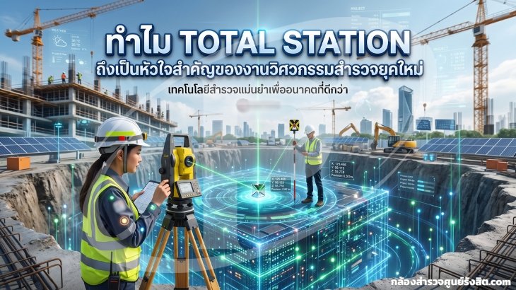 ทำไม Total Station ถึงเป็นหัวใจสำคัญของงานวิศวกรรมสำรวจยุคใหม่