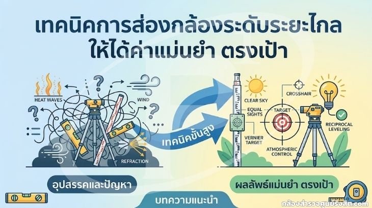 เทคนิคการส่องกล้องระดับระยะไกล ให้ได้ค่าแม่นยำ ตรงเป้า